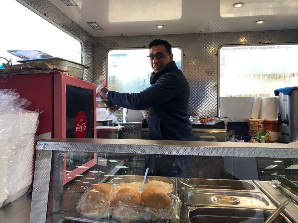 Sachin Singh runs a food truck in Wolverhampton, and says he is still concerned about immigration. 