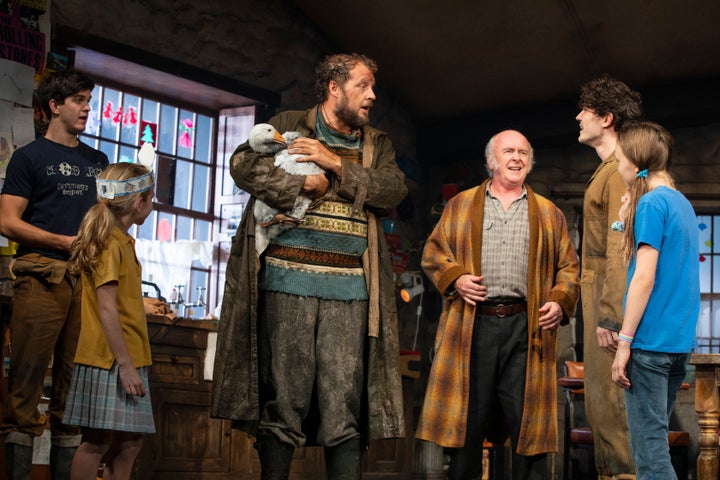 Director Sam Mendes’ staging of "The Ferryman" incorporates live animals, infants, step dancing and acts of grisly viol
