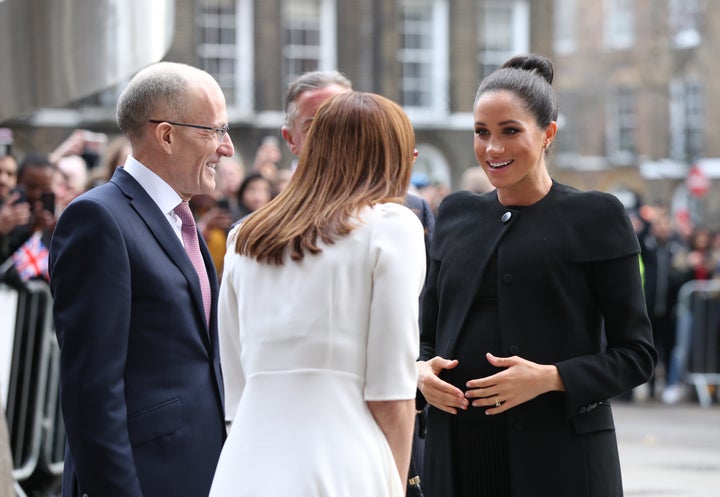 Meghan met with students and academics during her first visit at patron of the ACU. 