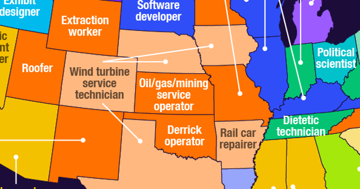 The FastestGrowing Job In Each State HuffPost Life