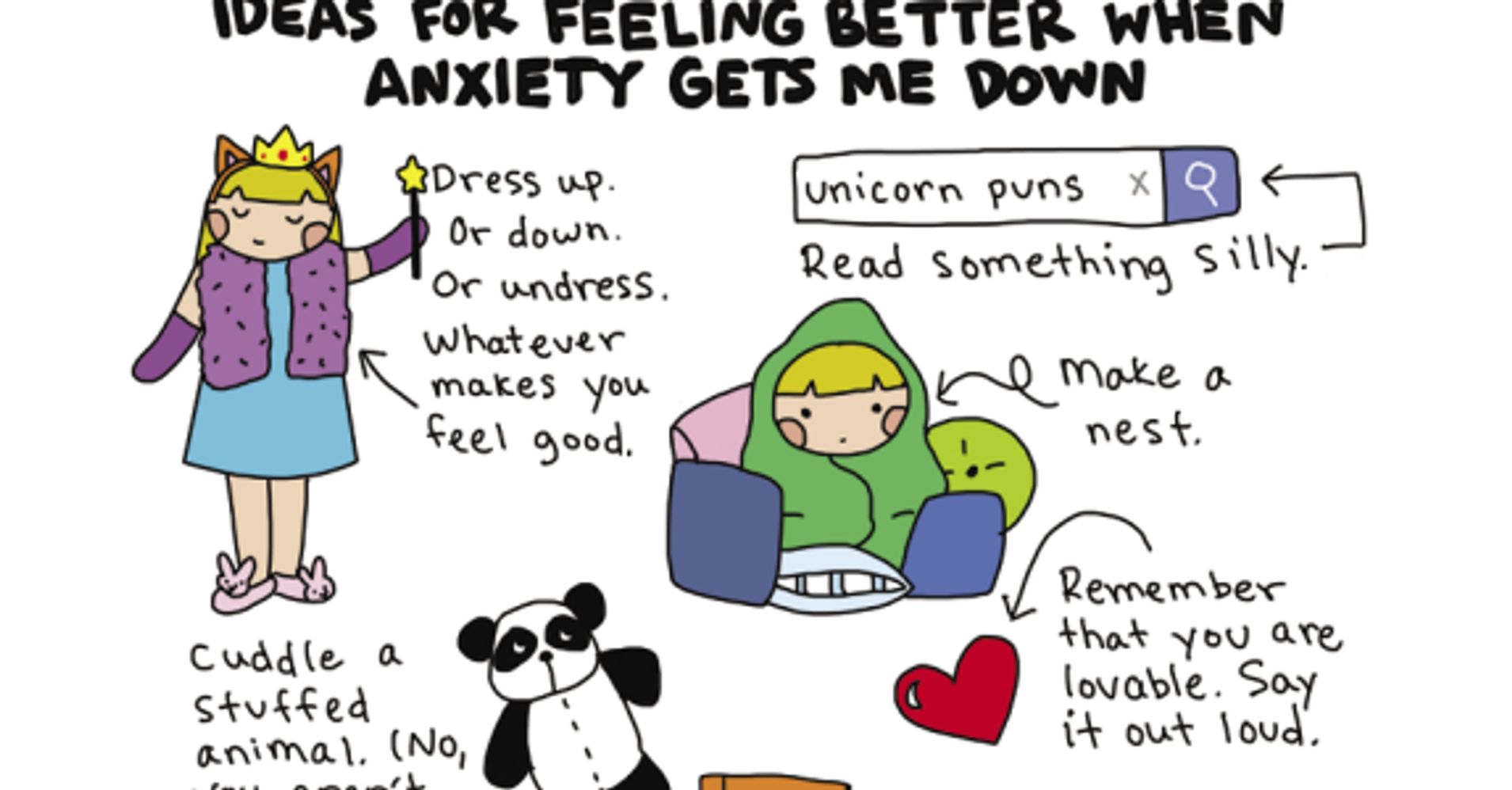 10 All Too Relatable Comics About Coping With Anxiety | HuffPost Life