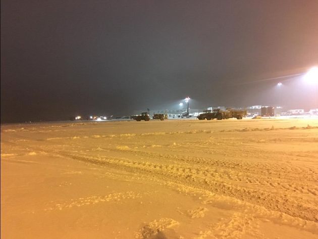 Bristol Airport said it was closed to arrivals and departures on Friday morning.