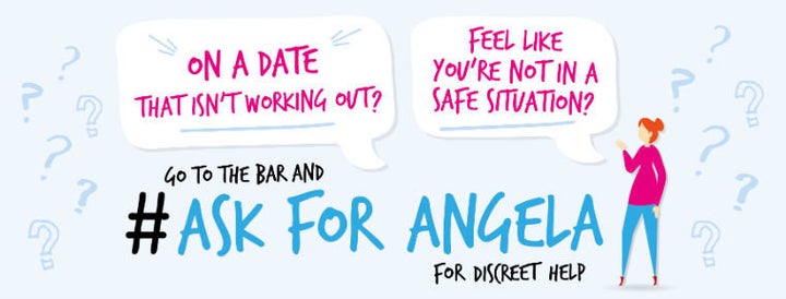 'Ask For Angela' campaign poster.