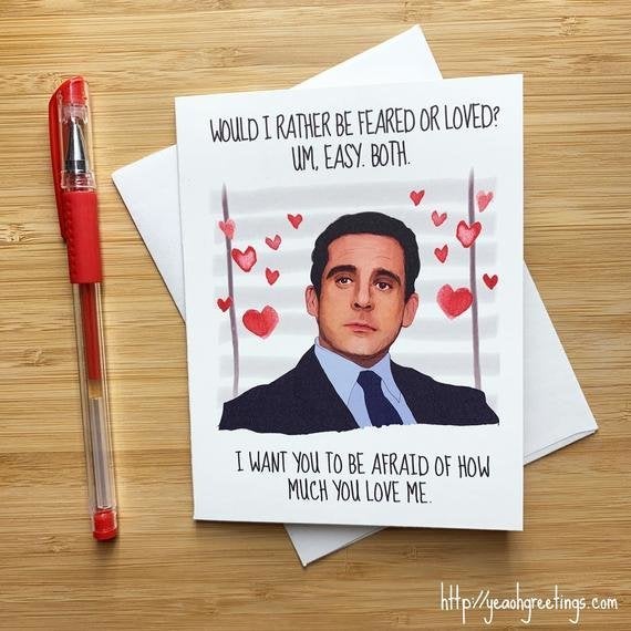 Funny The Office Valentine S Day Cards For The Jim To Your Pam Huffpost Canada Relationships