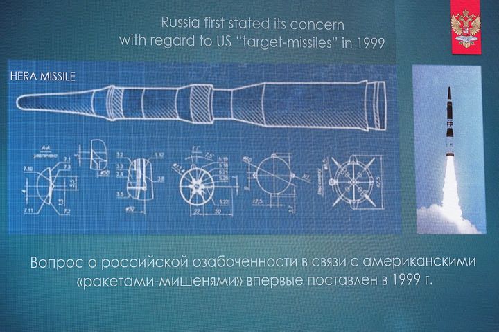 Σχέδια αμερικανικού πυραύλου που αποκάλυψαν οι Ρώσοι τον Ιανουάριο του 2019