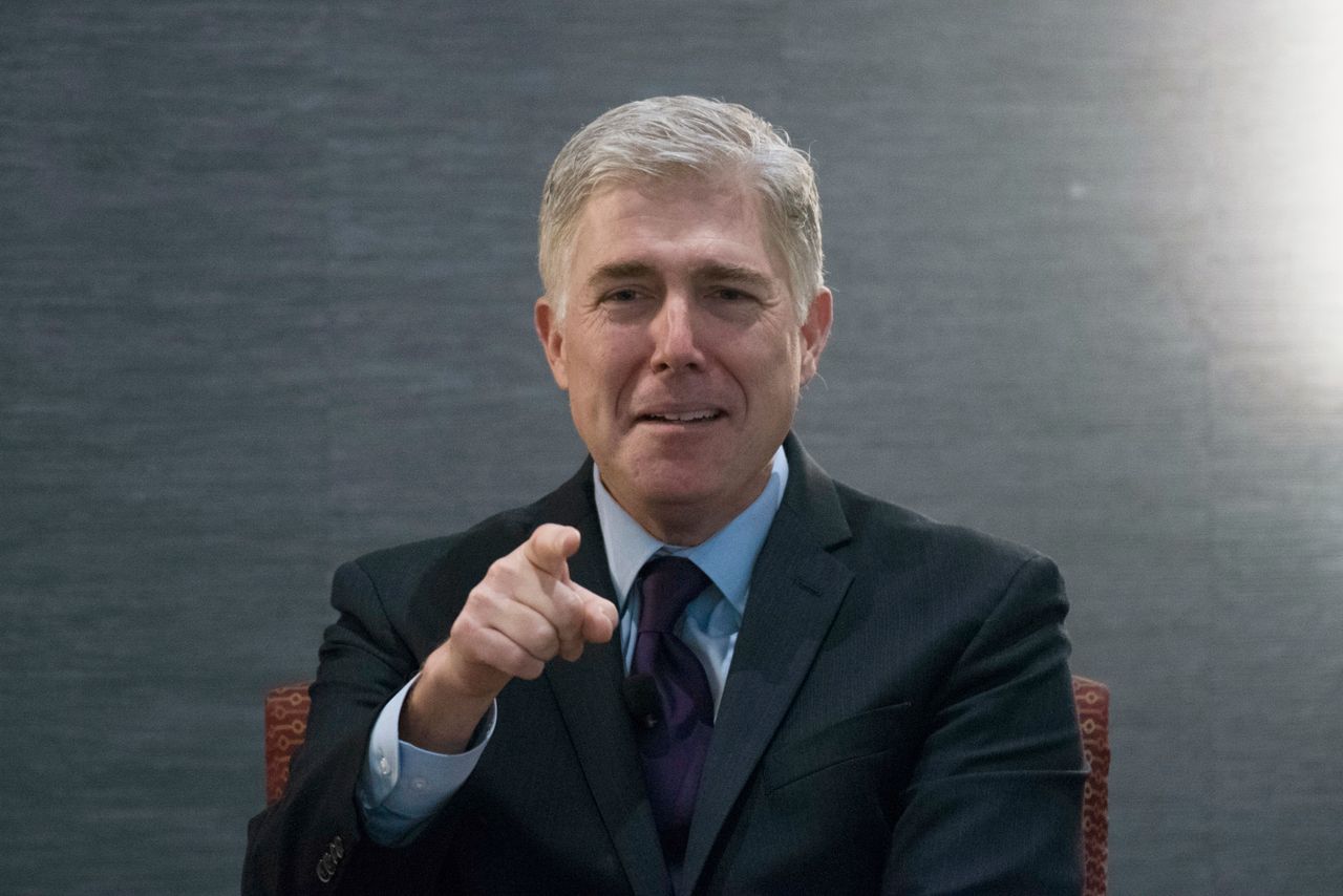 Justice Neil Gorsuch is the main target of progressive textualist arguments. 