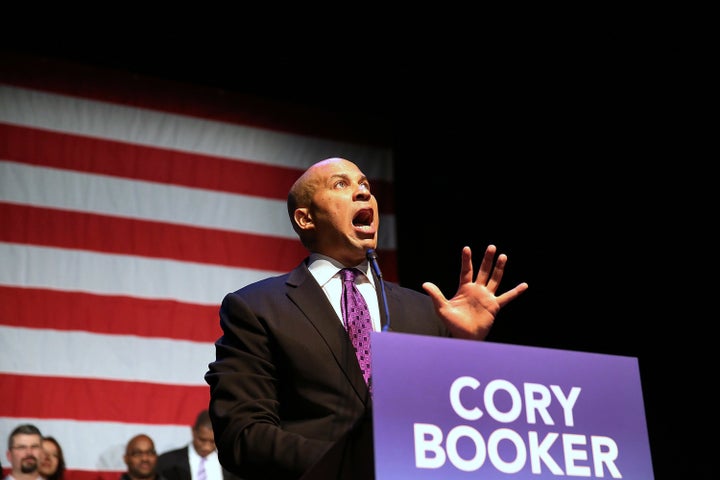 Sen. Cory Booker after winning a special election in 2013.