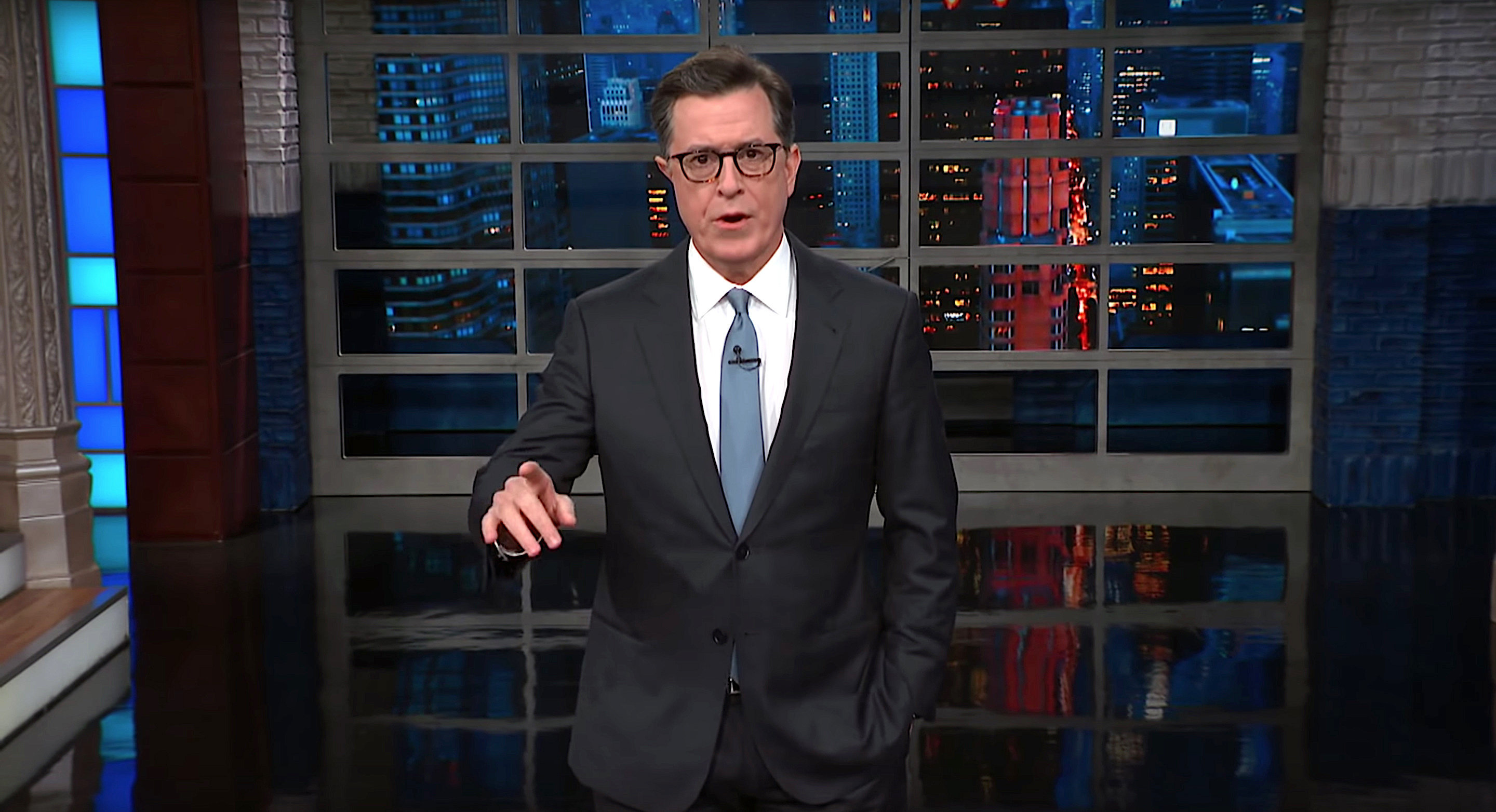 Stephen Colbert Is So Shocked By Trump's NYT Interview That He Does An ...