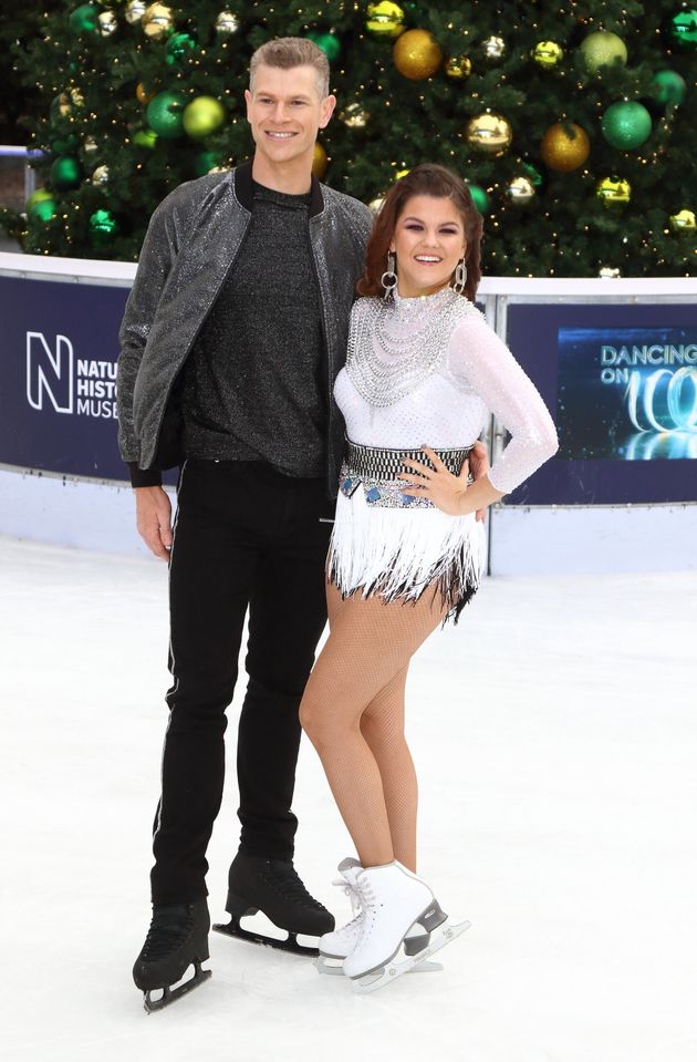 Saara with her skating partner, Hamish Gaman