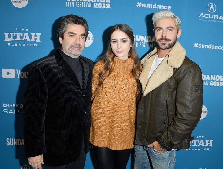 Joe Berlinger with Lily Collins and Zac Efron