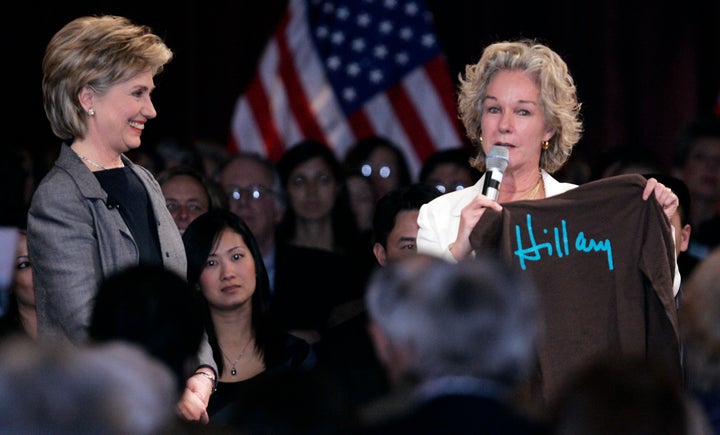 Top Democratic donor Susie Tompkins Buell of California (right), has decided to support Sen. Kamala Harris (D-Calif.) in the