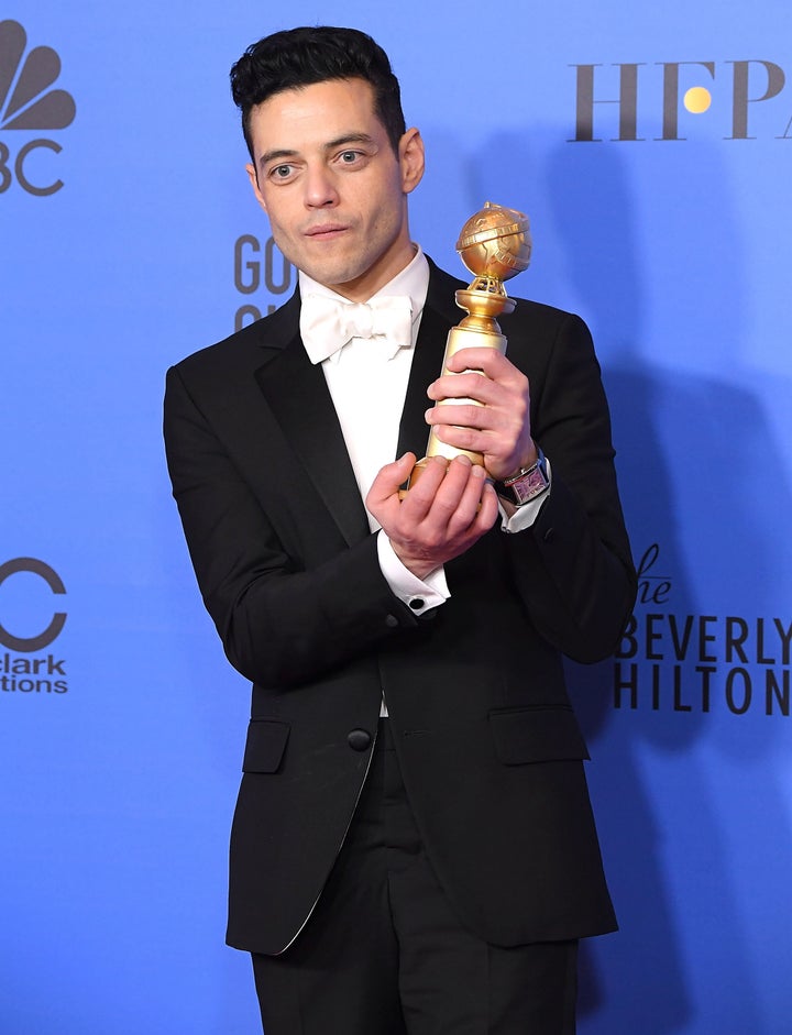 Malek won the Golden Globe for best performance by an actor in a drama film for “Bohemian Rhapsody” in January.