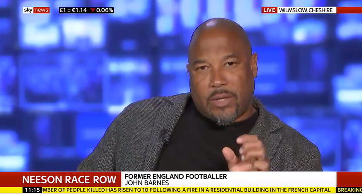 John Barnes on Sky News