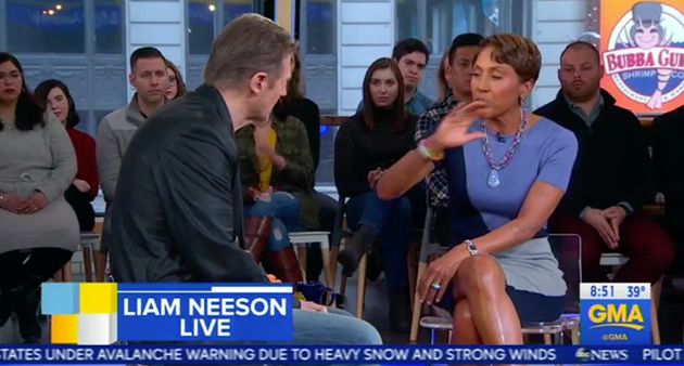 Robin Roberts speaks to Liam Neeson