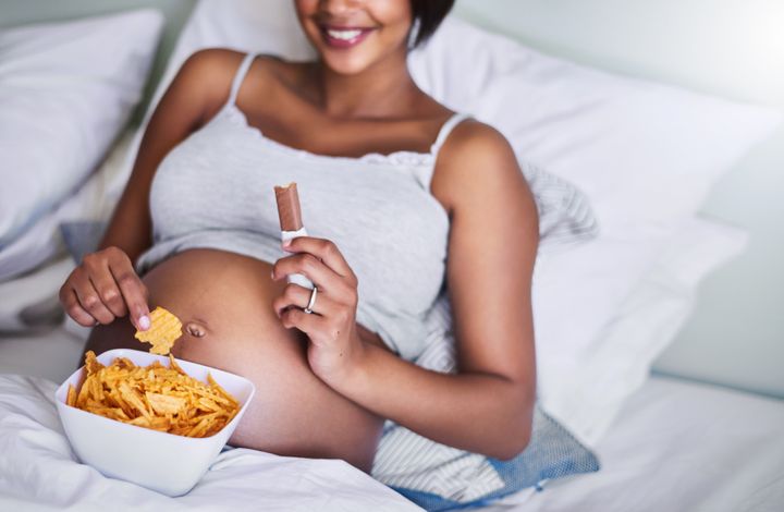 Image result for pregnant woman eating metal
