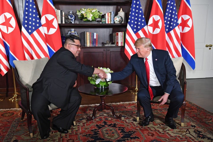 President Donald Trump first met with North Korean leader Kim Jong Un in June 2018.