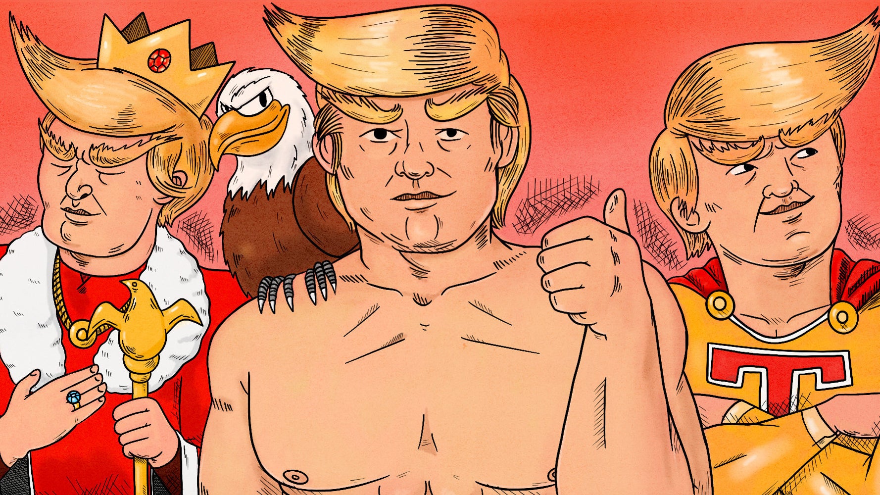 Trump 2024 wallpaper Are Ridiculous Pro-Trump Drawings Art? A HuffPost Discussion. | HuffPost Entertainment