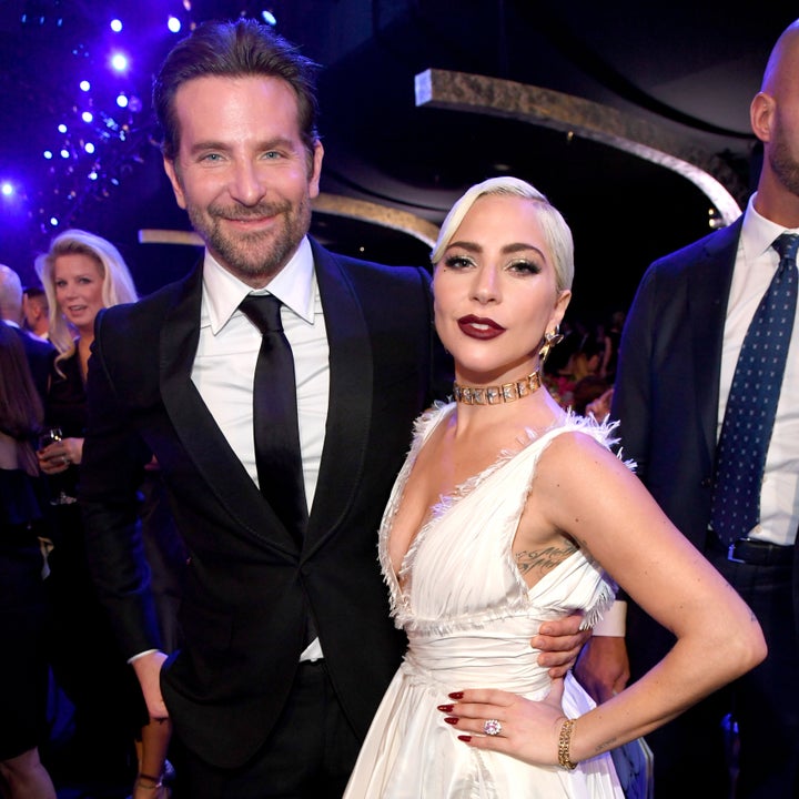 Bradley Cooper and Lady Gaga strike a pose at the SAG Awards.