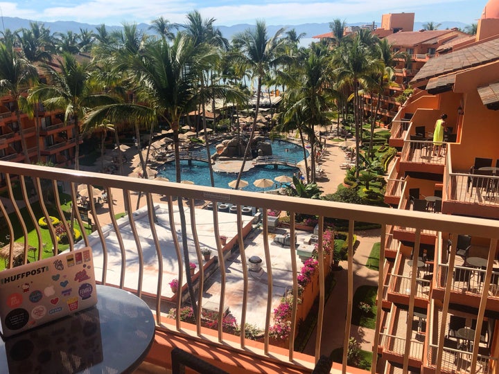 The author's "office" in Puerto Vallarta.