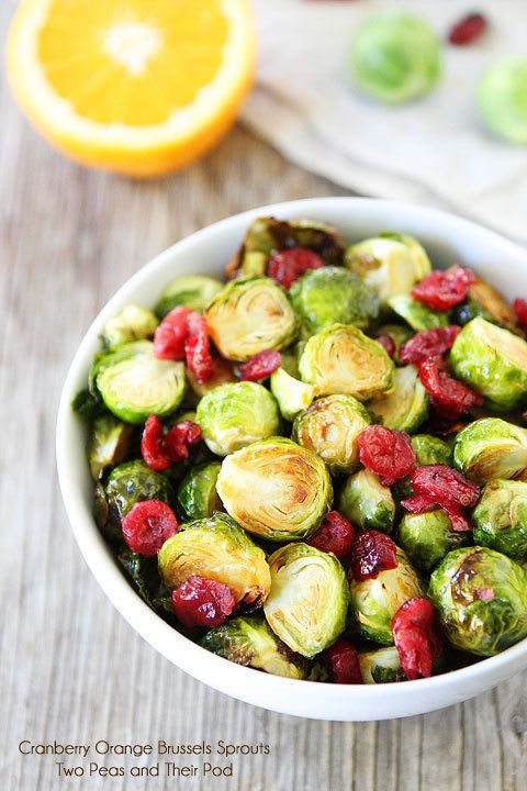 Cranberry Orange Brussels Sprouts