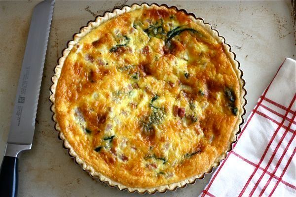 Ham, Spinach And Gruyére Quiche