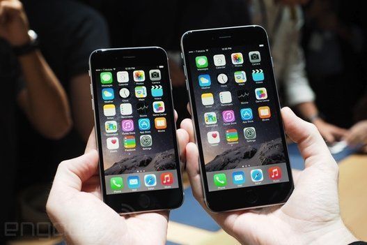 iPhone 6 と 6 Plusの比較
