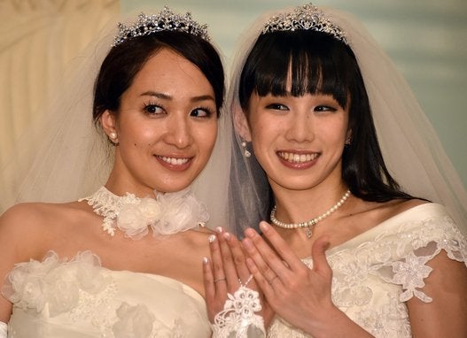 一ノ瀬文香と杉森茜 同性結婚式 今週 婚姻届を出しに行く 画像集 ハフポスト Life