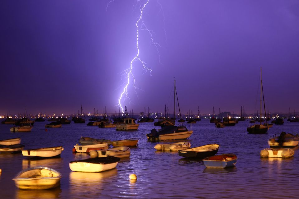Lightning Storms Over Poole Harbour
