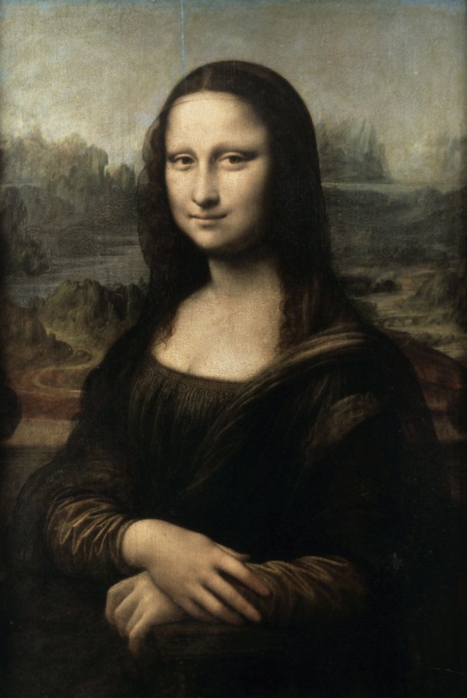 Mona Lisa by Leonardo da Vinci, oil on wood panel