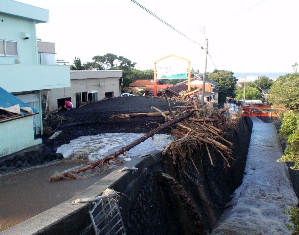 台風／大島町の被災現場