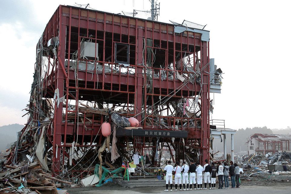 Japan Commemorate Three Months Anniversary Of Magnitude 9.0 Earthquake And Tsunami