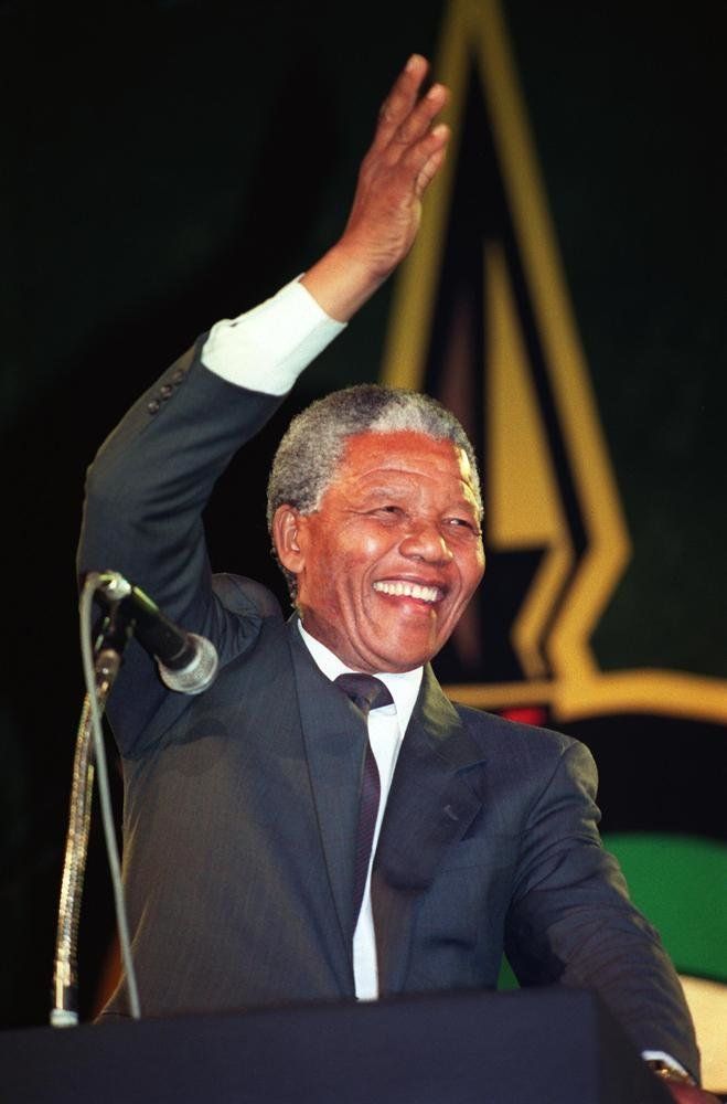 ネルソン・マンデラ・アフリカ民族会議副議長来日（1990年10月28日）
