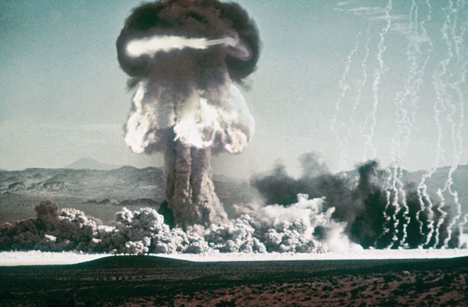 American Nuclear Explosion Near Bikini Atoll Around 1950-1955