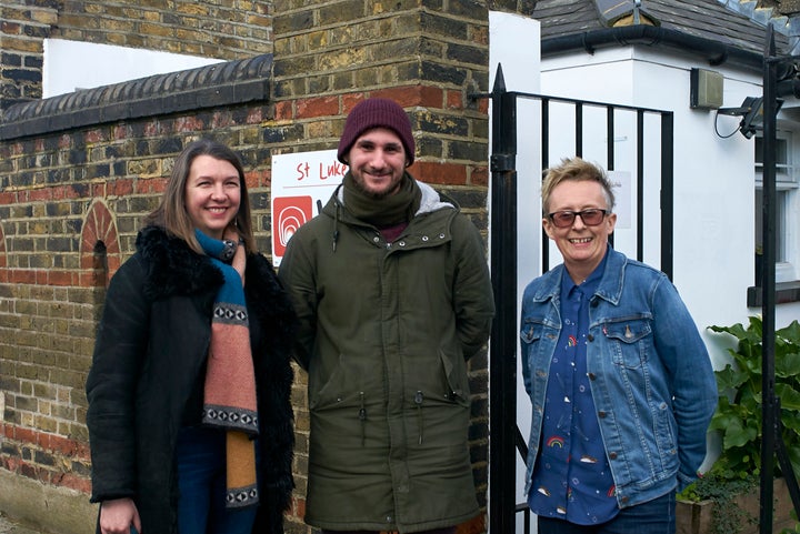 Left to right: Jude McKee (Director of Operations at WLM), Mattia (a Rising Star) and Nicki Fisher (Head of the Pret Foundation)