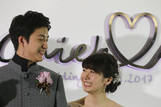 Ai Fukuhara And Chiang Hung-chieh Hold Wedding Ceremony In Taipei