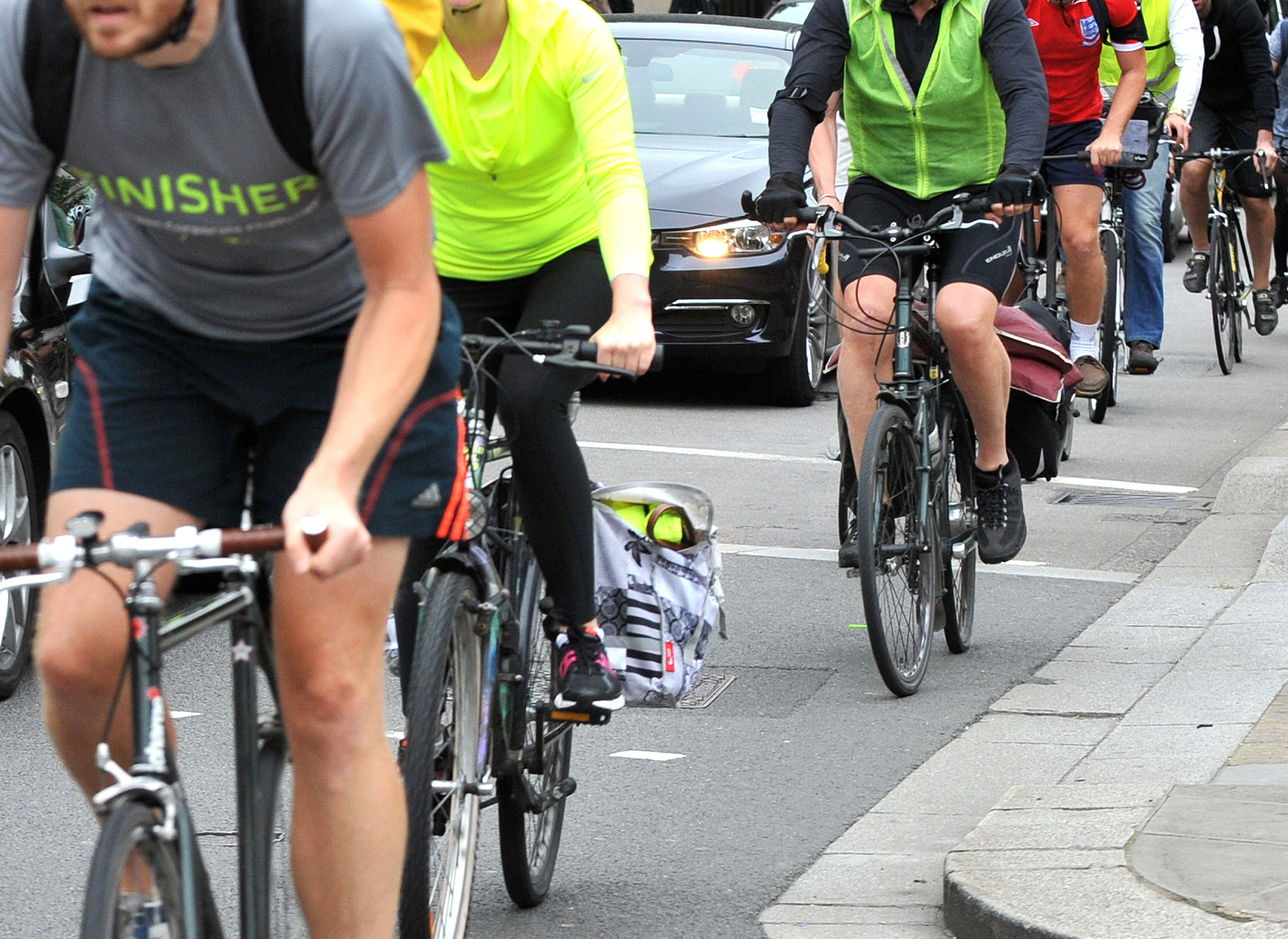 cycling on the road