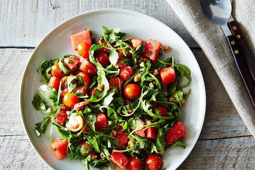 Watermelon, Tomato And Four-Herb Salad