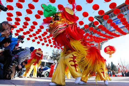 People Celebrate The Spring Festival In China