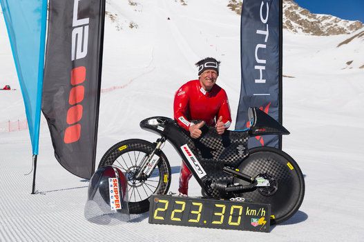 Eric Barone: Attempt at World Speed Record by Bike