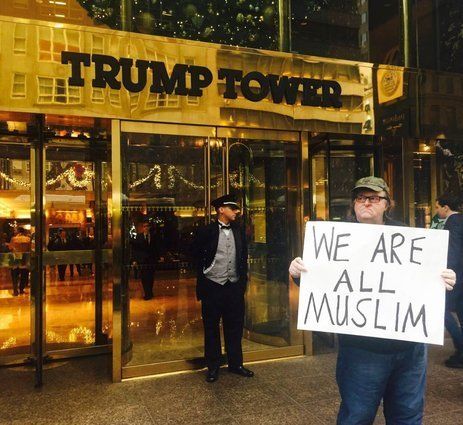 We Are All Muslim In Front Of Trump Tower