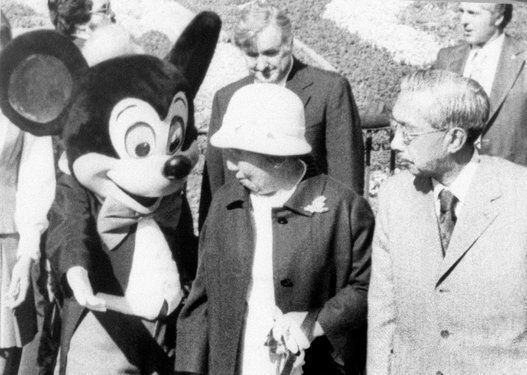 Emperor Hirohito And Empress Nagako Visit Disneyland