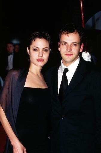 Angelina Jolie with first husband Jonny Lee Miller