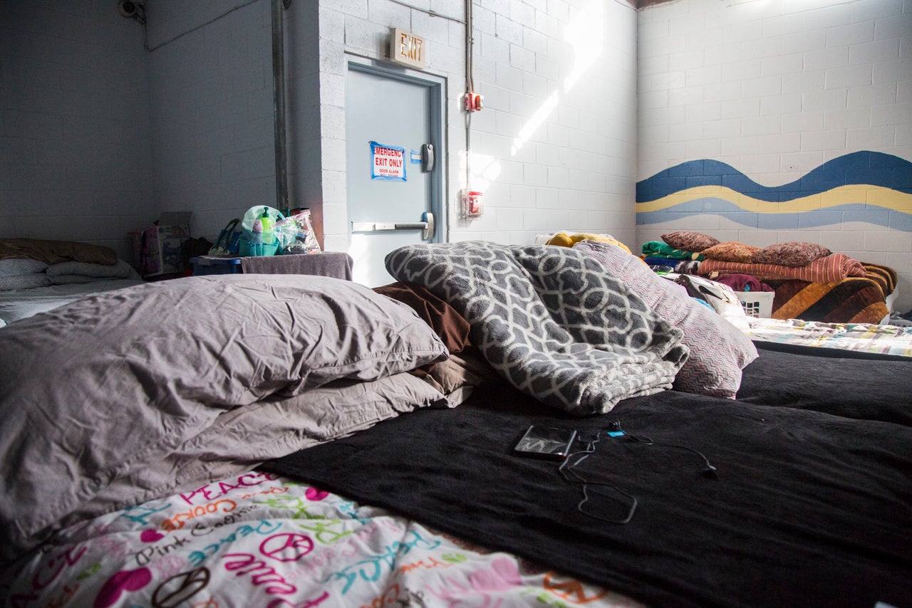 The Biluk family's bed photographed at the Kaʻaʻahi Homeless Shelter for Women and Families in Honolulu, HI on Dec. 28, 2018.