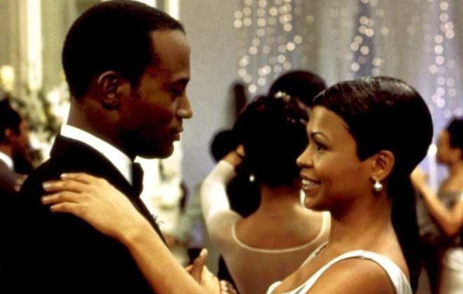 Taye Diggs and Nia Long share a dance in "The Best Man."