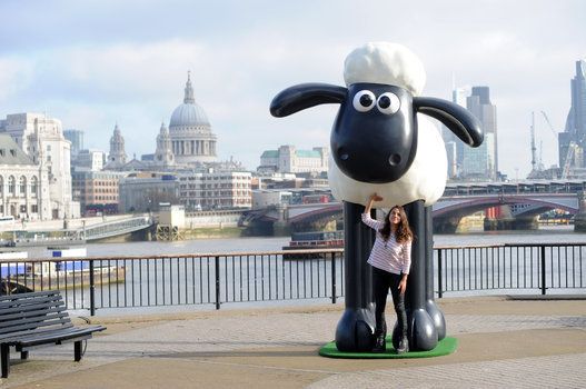 Shaun The Sheep Statue Erected On South Bank