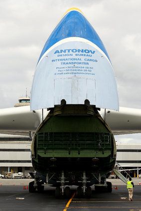 World's Largest Plane Antonov AN-225 Mriya Lands In Perth