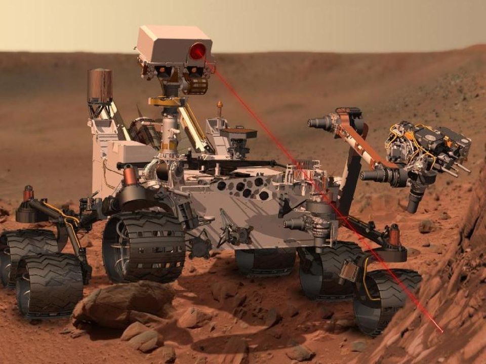 Curiosity at Work on Mars 