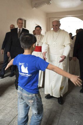 Pope Francis Visits A Center For Street Children In The Philippines