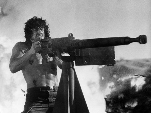 Stallone, Sylvester - Schauspieler, USA/ i.d. Film 'Rambo III'
