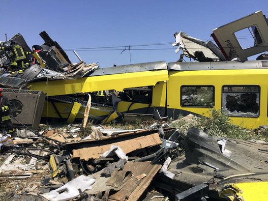 APTOPIX Italy Train Crash